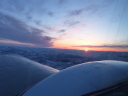 sunset above the wing